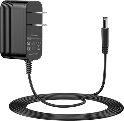 A black MBNGF X9 ULTRA 21V power adapter wall charger with a US standard 2-pin plug, showing the detailed product label and FC CE safety certifications, connected to a long coiled cable with a durable barrel connector against a plain white background.